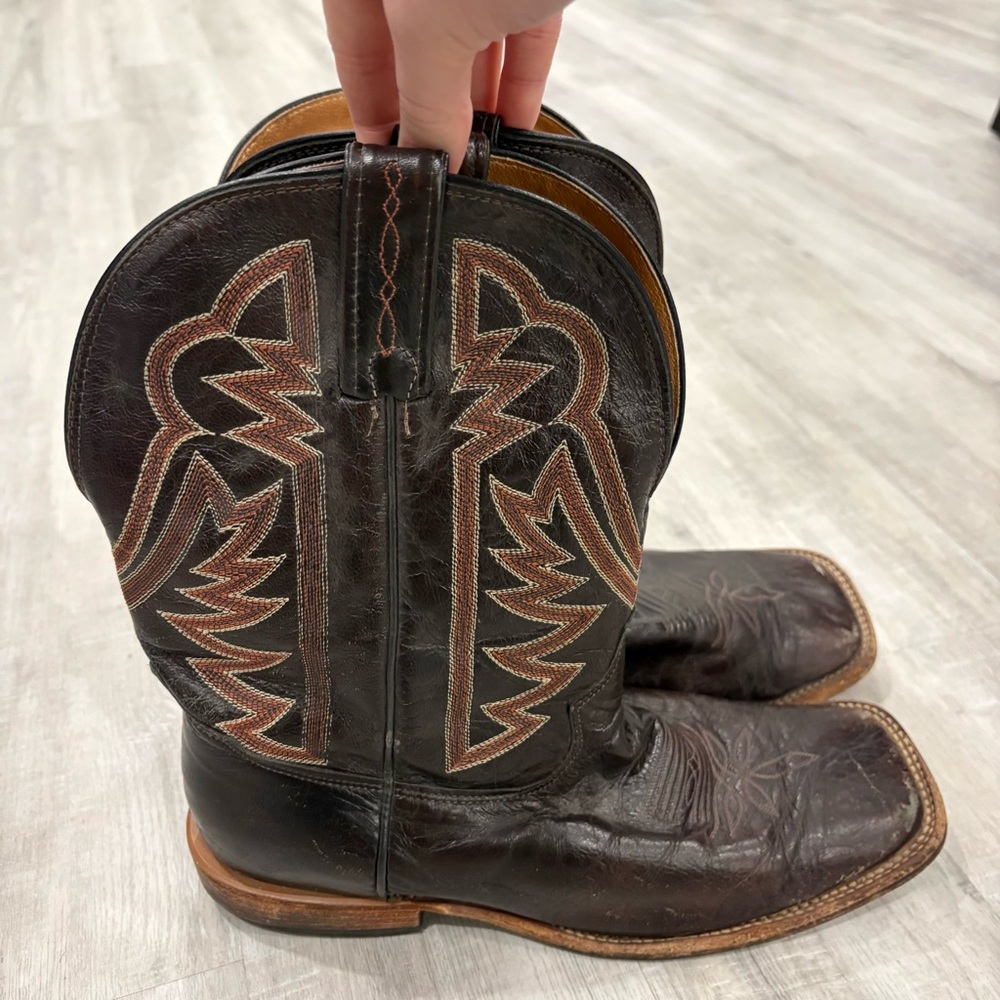 Tony Lama Boots Men's Dylan Chocolate (7984)  USA Size 10.5 Men’s